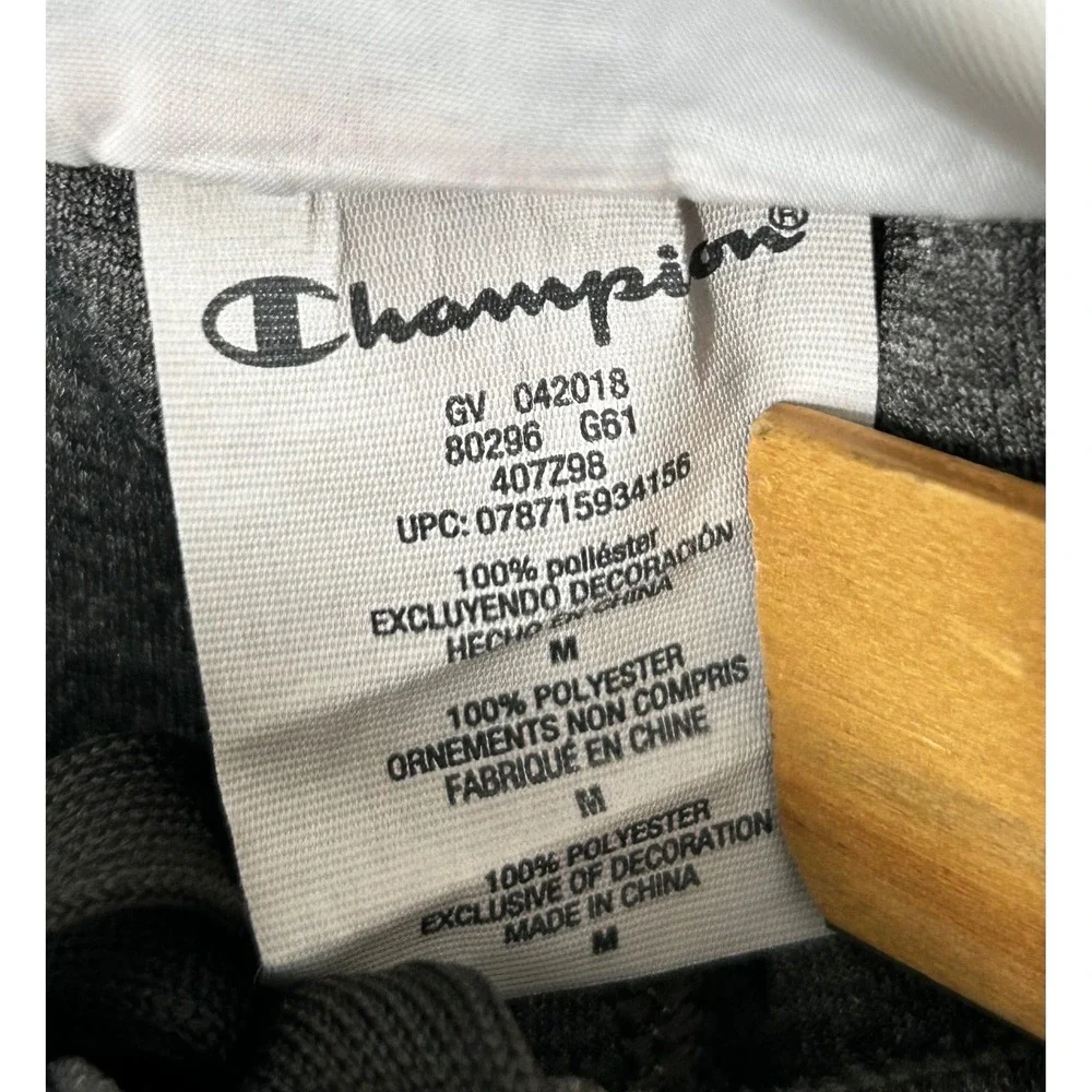 Champion Men's Gray Athletic Shorts Front Pockets‎ Drawstring Size Medium